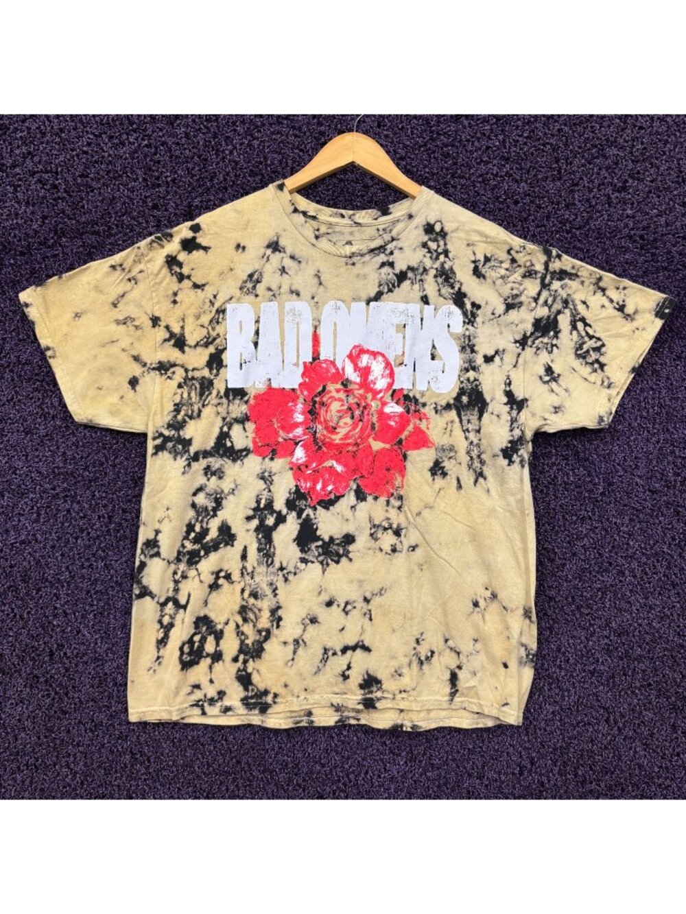 Bad Omens Roses Tie-Dye T-Shirt Size Large